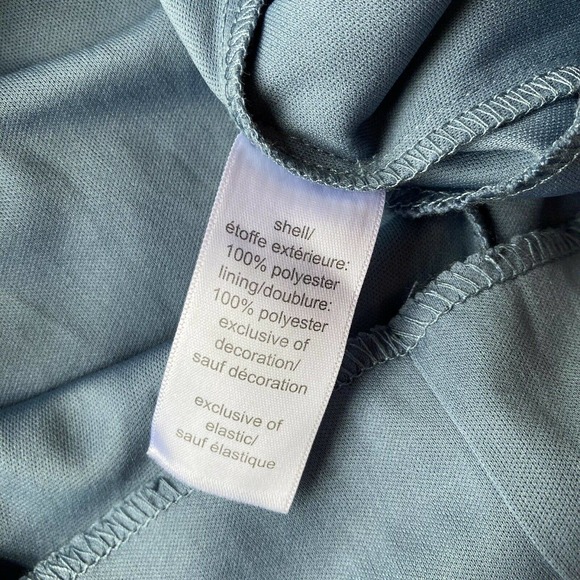 Maurice's Blue Hippie Dress Off Shoulder Boho Bell Sleeve Womens Sz L Festival - Picture 6 of 10